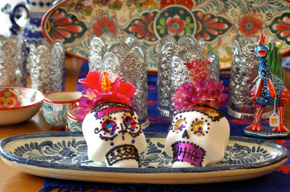 Mexican Sugar skulls for Day of the Dead