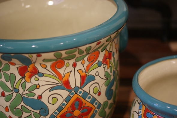 Handmade Ceramic Flower Pots from Mexico