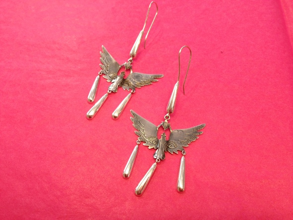 Mexican silver jewelry, Earrings from Mexico