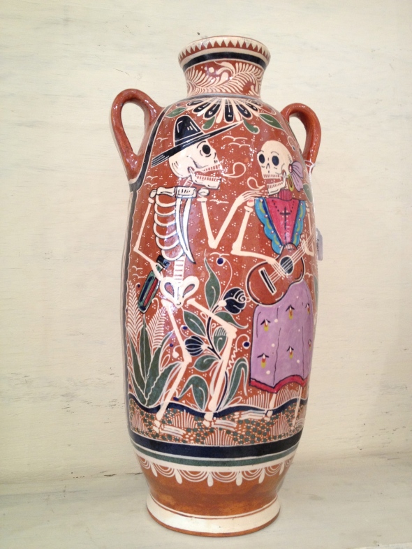 Lucano Ceramic Vase, Signed