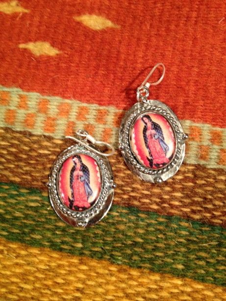 Guadalupe Earrings, Nickel Silver