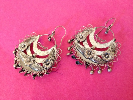 Silver jewelry, Sterling silver earrings from Mexico